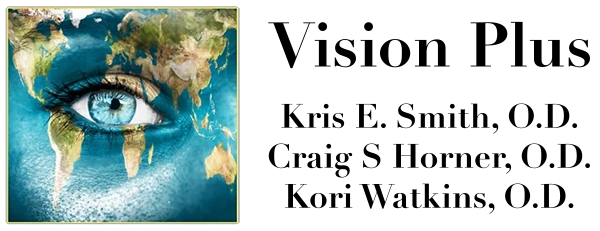 Eye Doctor Vero Beach FL Vision Plus Black Text Logo